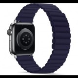 Egyéb Utángyártott Apple Watch mágneses szilikon szíj 42/44/45mm kék (69334) (EG69334) - Szíj