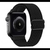 Egyéb Utángyártott Apple Watch szövet szíj 42/44/45mm fekete (69362) (EG69362) - Szíj