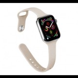 Egyéb Utángyártott Apple Watch vékony szilikon szíj 38/40/41mm bézs (69317) (EG69317) - Szíj