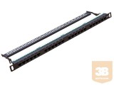Egyéb UTP Cat5e patch panel, 24 portos 0,5U