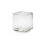 Egyéb Váza szögletes üveg 14 cm x 14 cm x 14 cm átlátszó