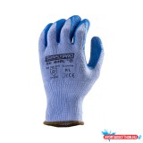 Egyéb Védõkesztyû poliészter, vastag kék, 10-es kötésû, 8-as méretû