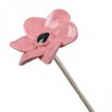 Egyéb Virág betűzős kerámia 7 cm mályva