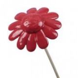 Egyéb Virág betűzős kerámia 8 cm piros