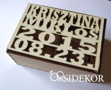 Egyedi dobozos névre szóló vendégkönyv