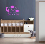 Egyedi Névre szóló Falmatrica, dekoráció - Felhők