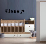 Egyedi Névre szóló Falmatrica, dekoráció - Zsiráf