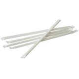 Egyesével csomagolt újrahasznosított szívószál 6mmx21,5cm 100db-os kiszerelésben XTÉ