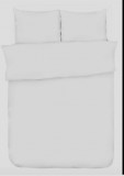 Egyszínű fehér 3 részes pamut ágynemű huzat garnitúra - 140x200 cm
