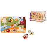 Eichhorn: Fa állatos fogantyús puzzle többféle változatban 1db - Simba Toys