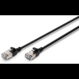 Eigenbrand Digitus DK-1632-A-020S-BL RJ45 Hálózati kábel, patchkábel CAT 6A F/FTP 2 m Fekete Színkódolt, Árnyékolt, Többeres, törésgátlóval 1 db (DK-1632-A-020S-BL)