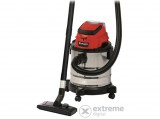 Einhell akkus porszívó TC-VC 18/20 Li S-Solo (PXC,8 kPa szívó telj., 20L inox tartály, 72 dB, akku, töltő nélkül)