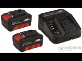 Einhell PXC induló készlet (2 db 18V 3,0Ah PXC akku és  30 min töltő, PXC készülékhez )