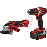 Einhell TE-TK 18/2 Li Kit (CD+AG) 18V Akkumulátoros fúró-csavarozó + sarokcsiszoló + 1x 4Ah Akku + Töltő (4257240)