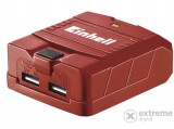 Einhell USB akku adapter TC-CP 18 Li USB-Solo (PXC, 1db USB csat. 2,1 A gyorstöltés, 1db USB csat. 1 A, akku nélkül)