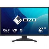 EIZO FlexScan EV2740X-BK számítógép monitor 68,6 cm (27") 3840 x 2160 pixelek 4K Ultra HD LCD Fekete (EV2740X-BK)