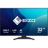 EIZO FlexScan EV3240X-BK számítógép monitor 80 cm (31.5") 3840 x 2160 pixelek 4K Ultra HD LCD Fekete (EV3240X-BK)