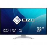EIZO FlexScan EV3240X-WT számítógép monitor 80 cm (31.5") 3840 x 2160 pixelek 4K Ultra HD LCD Fehér (EV3240X-WT)