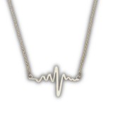 EKG nyaklánc (ezüst színű)