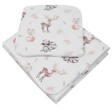 EKO Szett babakocsiba 2 részes pamut Fawns