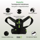 ElastoFix tartásjavító háttámasz merevítéssel és elasztikus pántrendszerrel