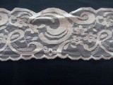 Elasztikus fehér csipke méteráru 9 cm széles