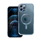 Electro Mag Apple iPhone 12 Pro Max MagSafe szilikon tok kameravédő-lencsével, kék