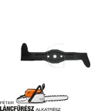 Electrolux 36” 532 1863-86 fűnyíró kés, L 464 mm, Ø szélső furatok 13 mm