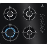 Electrolux EGG6407K Beépíthető 4 zónás 59 cm Fekete Gáz főzőlap