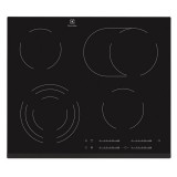 Electrolux EHF6547FXK fekete, beépíthető, elektromos üvegkerámia, főzőzóna: 4, beépíthető méret: 56cm, főzőlap