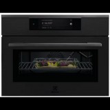 Electrolux KVLAE2DGT CombiQuick beépíthető kompakt sütő mikrohullámmal CamCook® funkció matt fekete