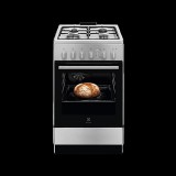 Electrolux LKG504011X Inox, szabadonálló, gáz, főzőzóna: 4, sütő:57L, grill, tűzhely