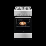 Electrolux LKG504011X Inox, szabadonálló, gáz, főzőzóna: 4, sütő:57L, grill, tűzhely