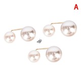 Elegáns pezsgő színű dupla gyöngy bross – divatos kiegészítő különleges alkalmakra