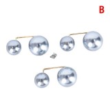 Elegáns pezsgő színű dupla gyöngy bross – divatos kiegészítő különleges alkalmakra