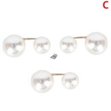 Elegáns pezsgő színű dupla gyöngy bross – divatos kiegészítő különleges alkalmakra