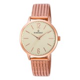 Elegáns prémium rose gold szíjas Radiant női karóra, dobozzal (34 mm)