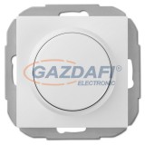 ELEKTRO-PLAST 1407-10 "Sentia" fényerőszabályzó kapcsoló, Ledekhez, süllyesztett, fehér, IP20, 0-100W, 250V, 10A, keret nélkül