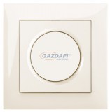 ELEKTRO-PLAST 1407-11plus1471-01 "Sentia" LED fényerőszabályzó kapcsoló, süllyesztett, krém, 0-100W, IP20, 250V, 10A, kerettel