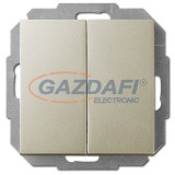 ELEKTRO-PLAST 1411-57 "Sentia" csillárkapcsoló, süllyesztett, szatén, IP20, 250V, 10A, keret nélkül