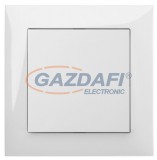 ELEKTRO-PLAST 1412-00 "Sentia" alternatív váltókapcsoló, süllyesztett, fehér, IP20, 250V, 10A, kerettel