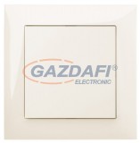 ELEKTRO-PLAST 1412-01 "Sentia" alternatív váltókapcsoló, süllyesztett, krém, IP20, 250V, 10A, kerettel