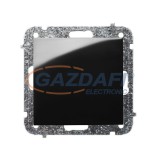 ELEKTRO-PLAST 1412-58 "Sentia" alternatív váltókapcsoló, süllyesztett, fekete, IP20, 250V, 10A, keret nélkül