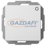 ELEKTRO-PLAST 1413-10 "Sentia" lámpajeles nyomókapcsoló, süllyesztett, fehér, IP20, 250V, 10A, keret nélkül