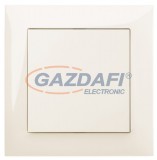 ELEKTRO-PLAST 1415-01 "Sentia" kereszt váltókapcsoló, süllyesztett, krém, IP20, 250V, 10A, kerettel