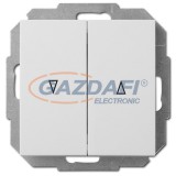 ELEKTRO-PLAST 1416-10 "Sentia" zsalunyomó kapcsoló, süllyesztett, fehér, IP20, 250V, 10A, keret nélkül