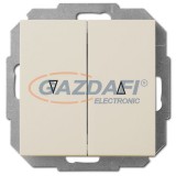 ELEKTRO-PLAST 1416-11 "Sentia" zsalunyomó kapcsoló betét, süllyesztett, krém, IP20, 250V, 10A, keret nélkül