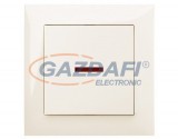 ELEKTRO-PLAST 1419-11 "Sentia" kétpólusú kapcsoló, süllyesztett, krém, IP20, 250V, 10A