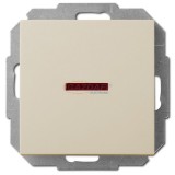 ELEKTRO-PLAST 1428-11 "Sentia" keresztkapcsoló, jelzőfényes, süllyesztett, krém, IP20, 250V, 10A, keret nélkül