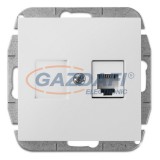 ELEKTRO-PLAST 1450-10 "Sentia" süllyesztett RJ11 Telefon csatlakozó aljzat, fehér, keret nélkül
